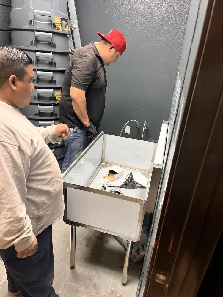 Commercial plumbing and sink installation in Clearwater